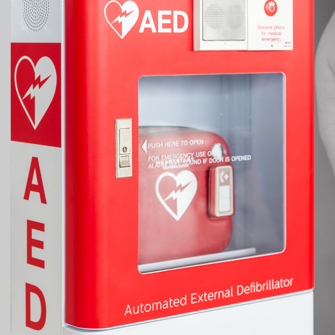 Defibrillator in case