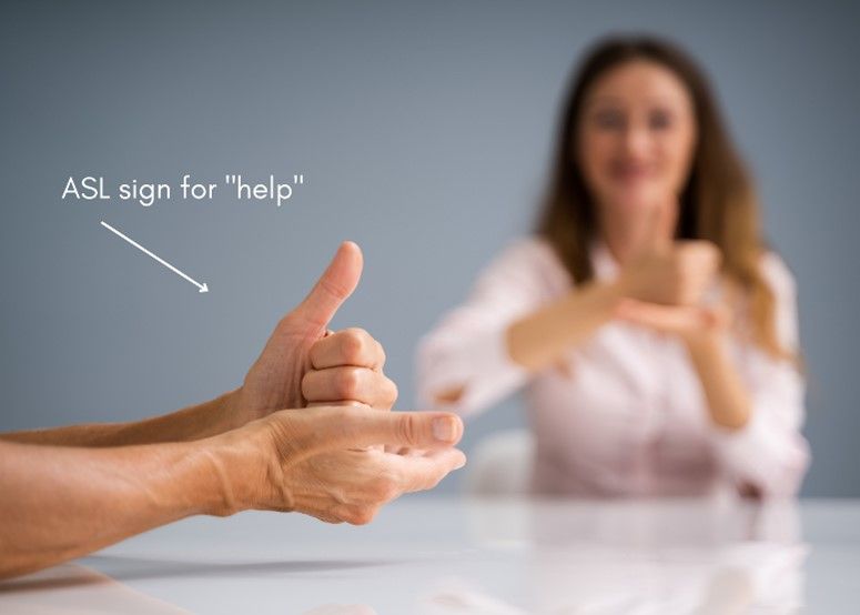 ASL sign for "help"