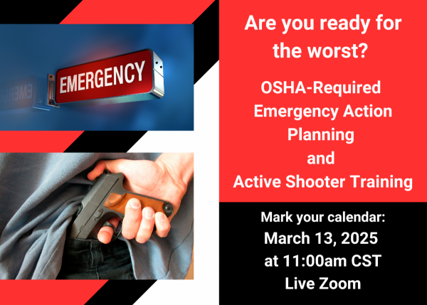 Emergency Action & Active Shooter Course - Live Webinar