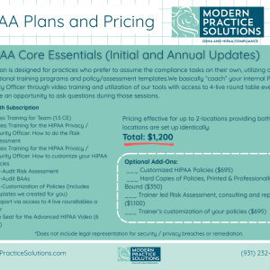 HIPAA Core Essentials (Initial and Annual Updates)